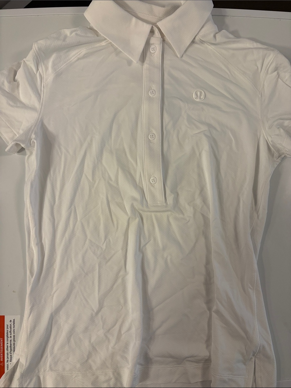 lululemon athletica White Women’s Short-Sleeve Polo